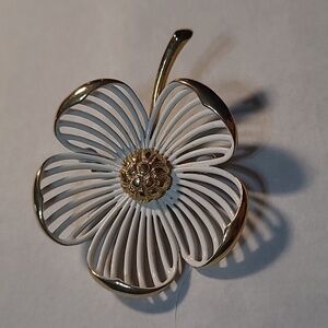 Vintage Monet Unique Flower Brooch